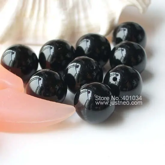

Agate Loose Beads Black/red Round 10mm Half-drilled for Pendant jewelry Making, Semi Precious Gemstones