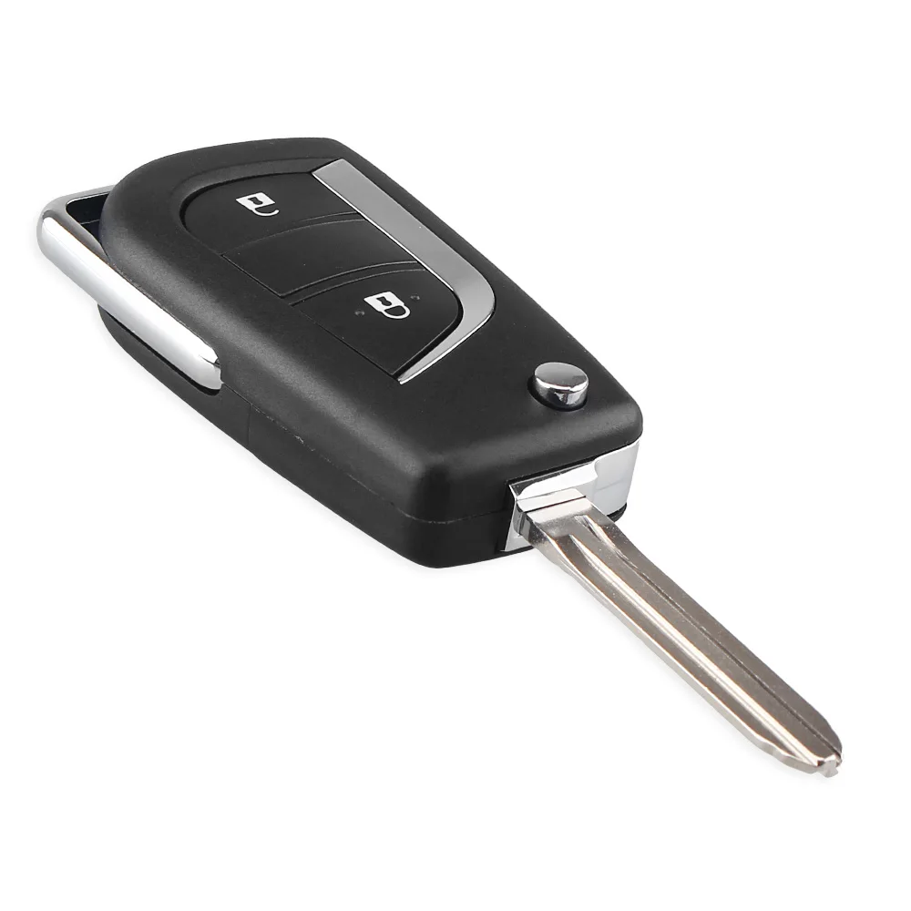 Сменный складной чехол брелок KEYYOU для дистанционного ключа с 2 кнопками Toyota TOY43