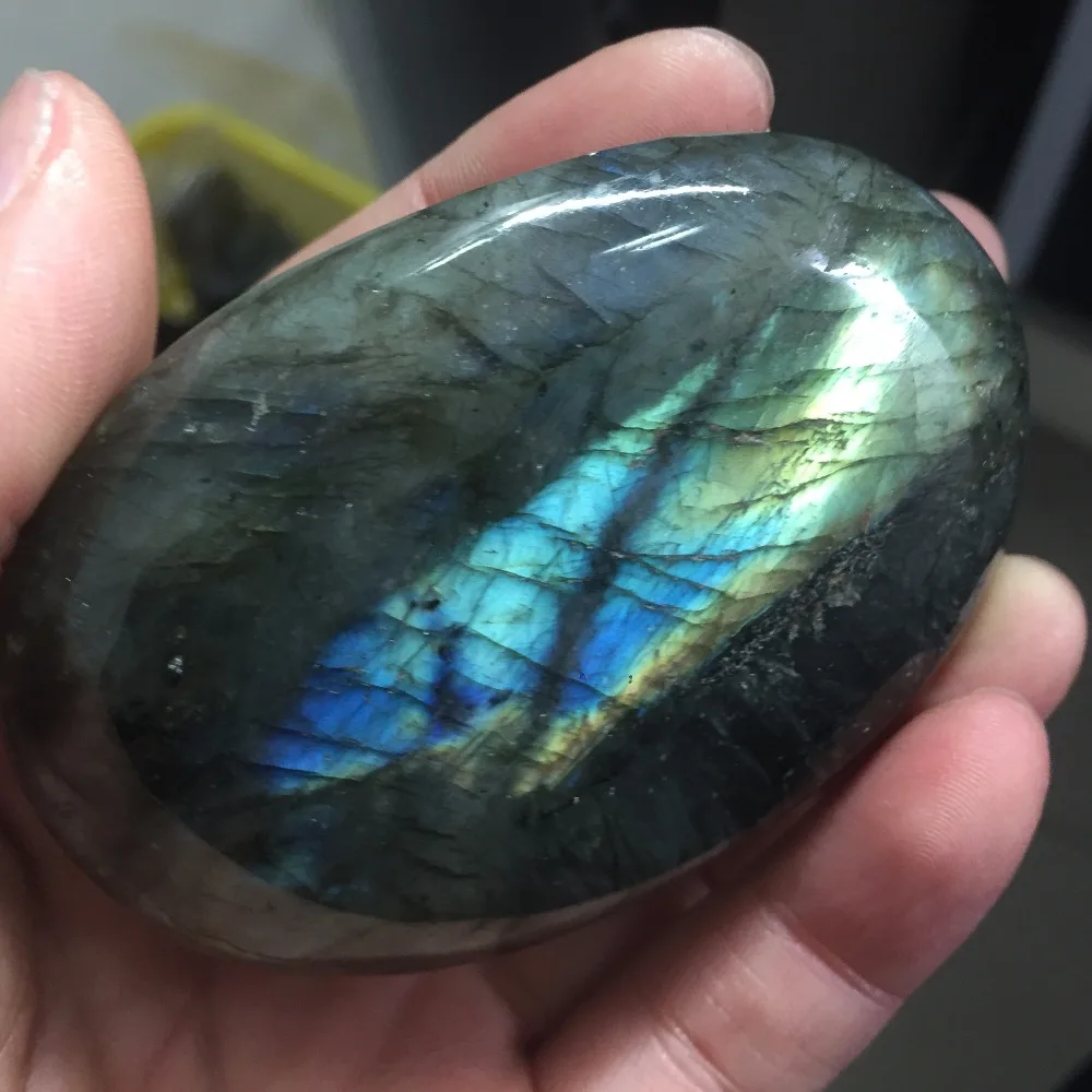 Natural Crystal Moonstone Heart Polished Quartz Labradorite Specimen Stone ~ Hot