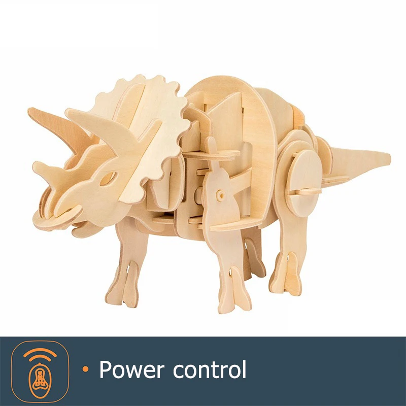 Robotime подвижные Dinosaur-3D деревянные головоломки-игрушки фигурки модели
