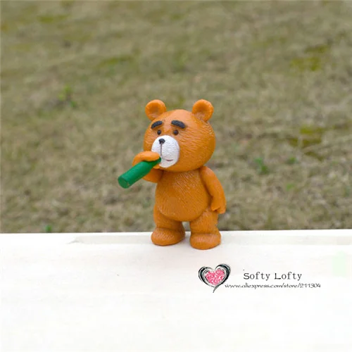 Ted Mans Teddy Bear Mini Figures 6pcs - 8