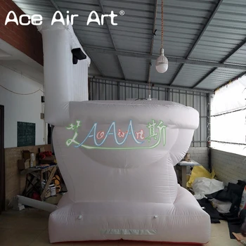 Best China Supplier Advertising Giant Inflatable New Model Toilet With Blower, Inflatable Toilet For World Toilet Day