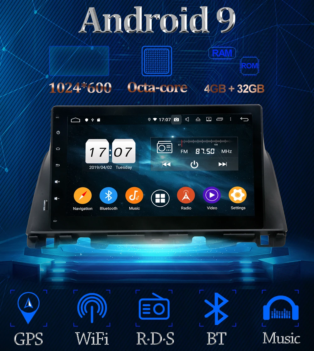Owtosin автомобиль радио мультимедиа видео плеер навигации gps Android 9,0 для Kia Оптима/K5 автомобиля