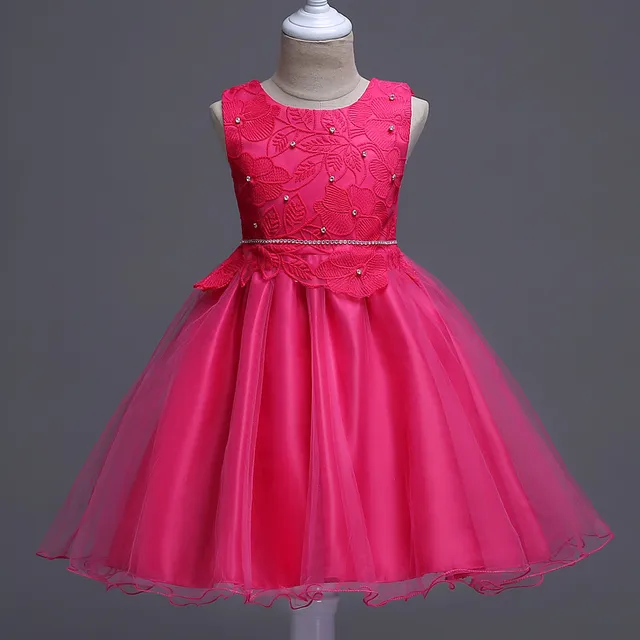 New kids children dress sleeveless dress show children Princess Girls ...