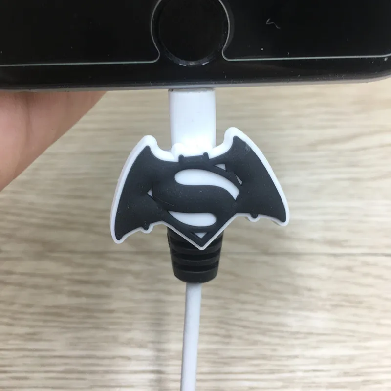 5 pack мультфильм USB кабель протектор для iPhoneX 6 6s 7 8 Кабельный организатор линии передачи данных Галстуки для Android кабель управление стиль