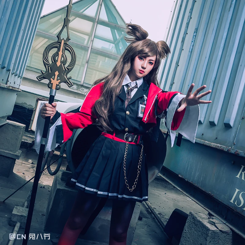 

New Arrival Game Arknights Cosplay SkyFire Costume Women Cosplay Dress Halloween Carnival Uniforms Full Set