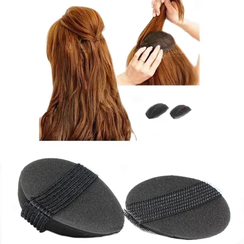 Black 2pcs 1 Set Woman Beauty Volume Hair Base Bump Styling Insert