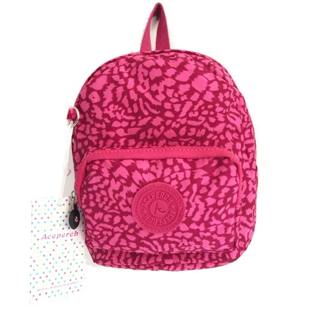 Leopard ACEPERCH Модный цветочный принт маленький рюкзак милый женский нейлоновый Мини Рюкзак Школьная Сумка для девочек дорожный Рюкзак Mochila - Цвет: Leopard