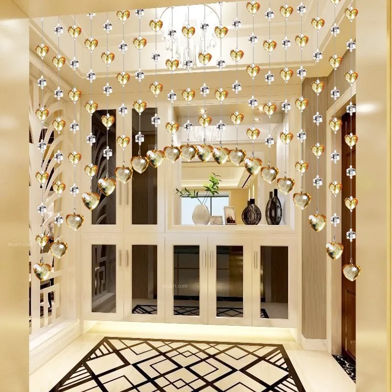 20 piezas cortina de perlas decorativa partición sala de estar belleza patio puerta boda habitación restaurante Diy pantalla divisor Decoración