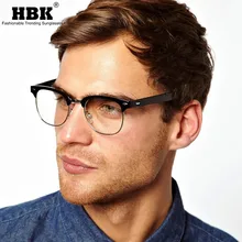 Новинка, ретро очки, оправа для женщин и мужчин, Ретро стиль, поддельные компьютерные оптические очки с ногтями, прозрачные зеркальные линзы, игровые очки