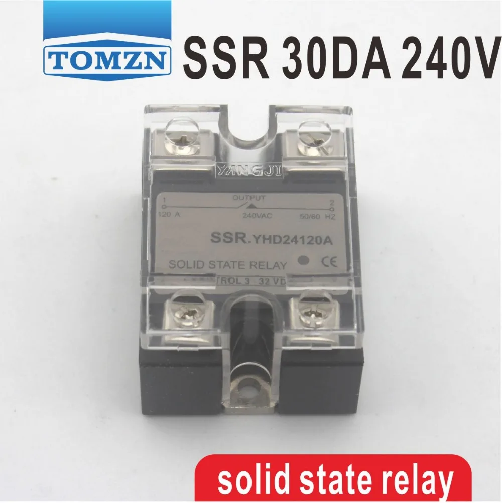 

30DA SSR YHD2430A Control 3-32V DC output 12~240VAC single phase solid state relay