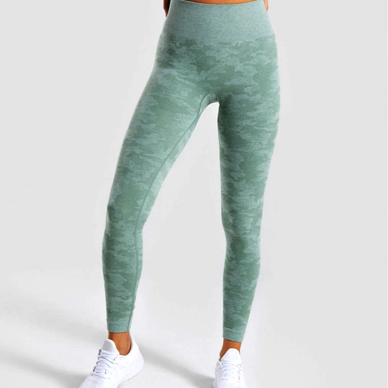 

Women Camo Seamless Leggings For Fitness Yoga Pants High Waist Sport Trouser Workout Running Pant Stretch Gym Athletic Leggings