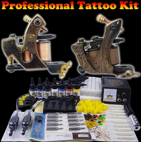 Equipamentos de Kits de China Tintas de Cores Dragão Falcão Tatuagem Máquina 7 Ylt-47 2 Top