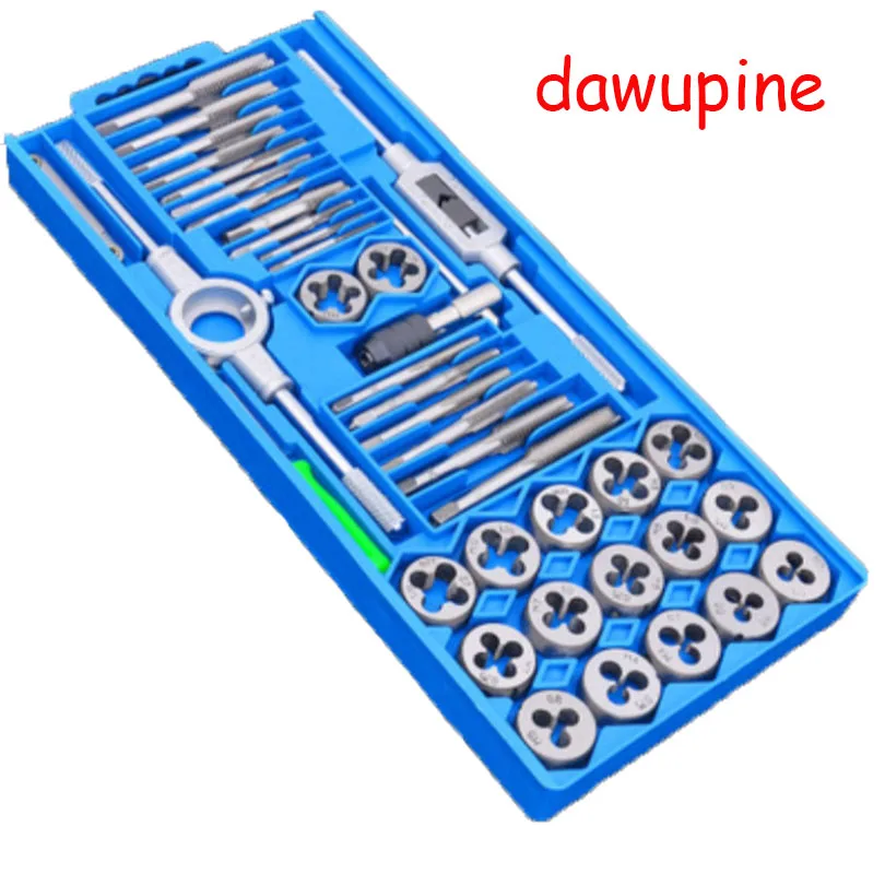 

40 PCS Tap & Die Set M3~M12 Straight Flute Hand Tap wrench Die wrench Car Motorcycle Maintenance tools Tap and Die Tools Kit