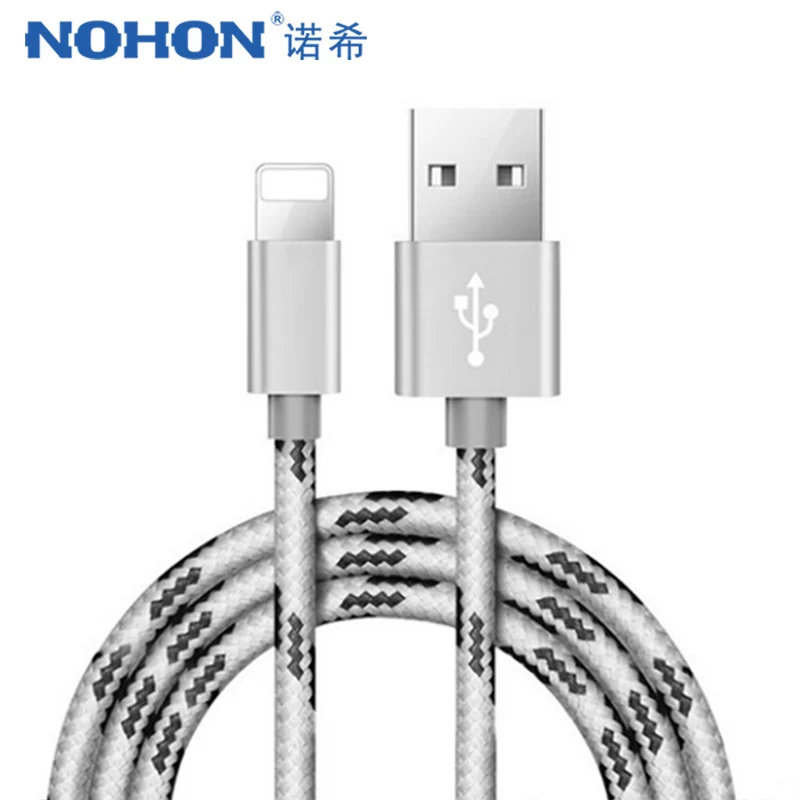 NOHON 2 шт. USB кабель передачи данных для быстрой зарядки для Apple для iPhone XS MAX XR X 7 6 8 6S 5S 5 Plus для iPad Mini 8 Pin телефонный шнур для зарядки