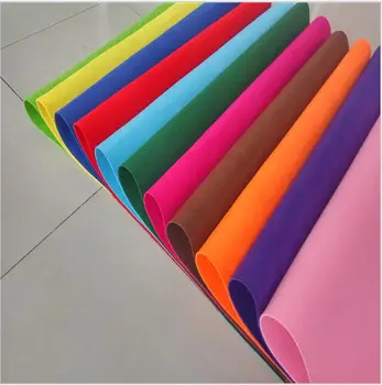 

13Colors 1Pcs 40x40cm Non Woven Felt Fabric Cloth 1mm Felt for needlework Thick Home Sewing Decoration For Sewing Dolls Craft