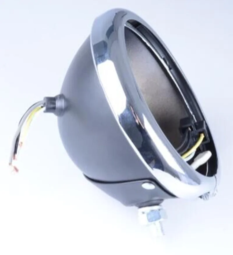 H4 мотоциклетная фара 5 3/" 5,75" мотор Bluetooth дистанционный круглый RGB светодиодный налобный фонарь DRL для Harley Softail Dyna Sportster - Цвет: Housing