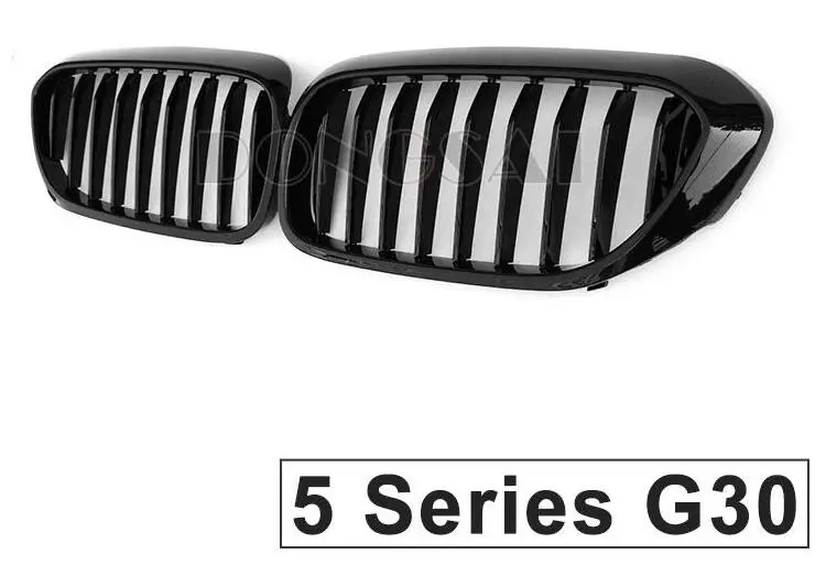 G30 решетка для BMW 5 серии G31 F90 ABS Глянцевая черная решетка- седан Wagon - Цвет: 1-Slat Gloss Black