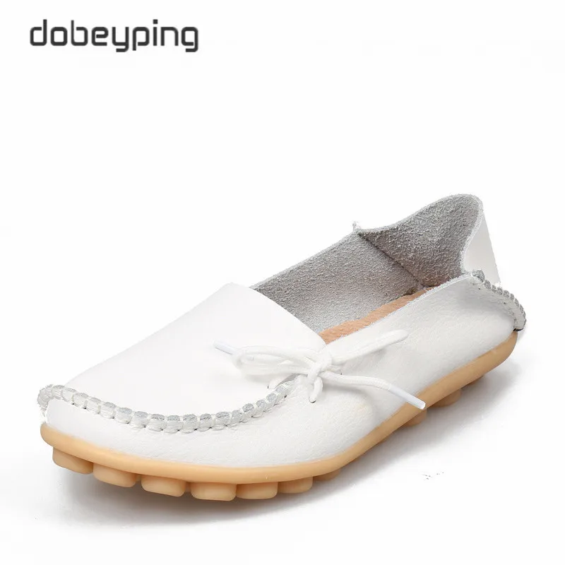 Neue Frauen Reale Lederne Schuhe Mokassins Mutter Faulenzer Weiches Freizeit Wohnungen Weiblich Driving Freizeitschuhe Größe 35-44 In 24 Farben