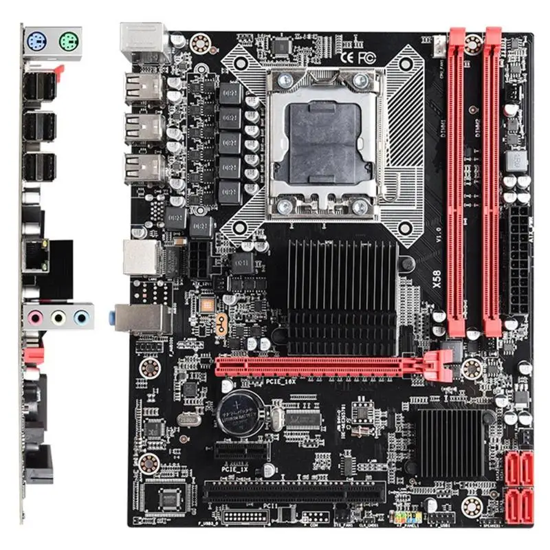 JINGSHA X58 2,0 Socket LGA1366 двухканальный DDR3 M-ATX игровая материнская плата для настольных ПК поддерживает полносерийные LGA1366