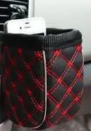 

micro fiber storage bag for car AC vent Auto Outlet Air Vent sundries organizer Mobile Holder Pouch glasses holder