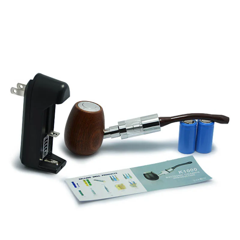 

Portable E Pipe Pen Vaporizer E-cig Old-fashioned Mod Starter Kit Built-in Battery Electronic Pipe Vapor K1000 Vaporizer Kit 0C