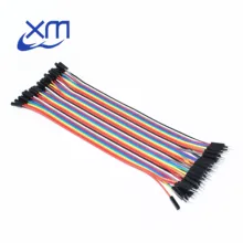 40pcs in Row Dupont Cable 20cm 2.54mm 1pin 1p-1p Female to Male jumper wire