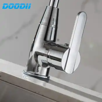 Economic Zinc Alloy 360 Degree Rotatable Faucet Top Hot Cold Mixer Tap Rotating Faucets Home Kitchen Wash Basin Faucet DODI-D093
