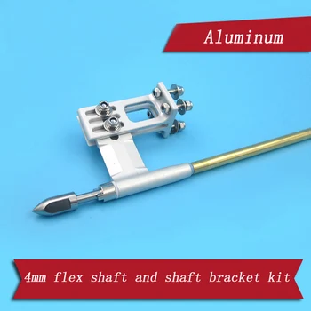 

1set 4mm Flexible Shaft Kit 300mm Shaft+Hard Axle Head+300mm Copper Tube+Bushing+Propeller Adapter fr RC Brushless Electric Boat