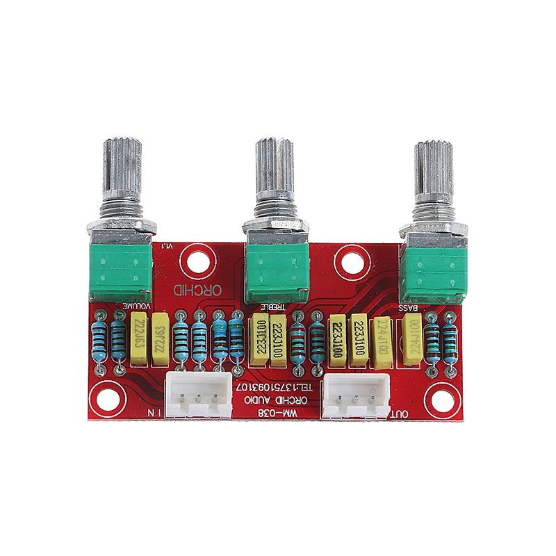 

HIFI Passive Tone Board Bass Treble Volume Control Preamp Module Adjustment