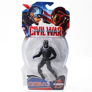 

17cm Black Panther action figure model toy Hot movie Captain America Civil War Black Panther figure collectible for friends gift