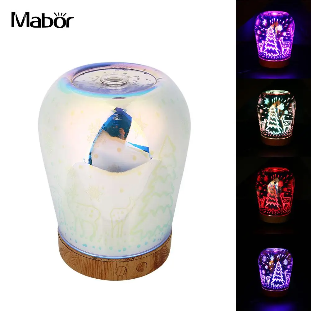 

Colorful LED Ultrasonic Humidifier Aroma Essential Oil Diffuser EU Plug