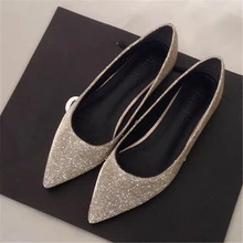 Г. весна-лето-осень стильная обувь на плоской подошве с острым носком размер 42 туфли без шнуровки размер 43 женская обувь размеры 41 40