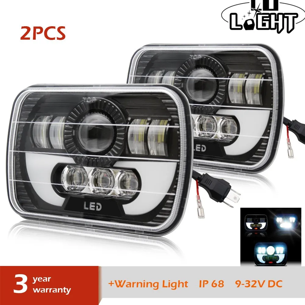 Светодиодная Передняя фасветильник CO LIGHT 5X7 7x6 &quot55 Вт сменный светодиодный луч