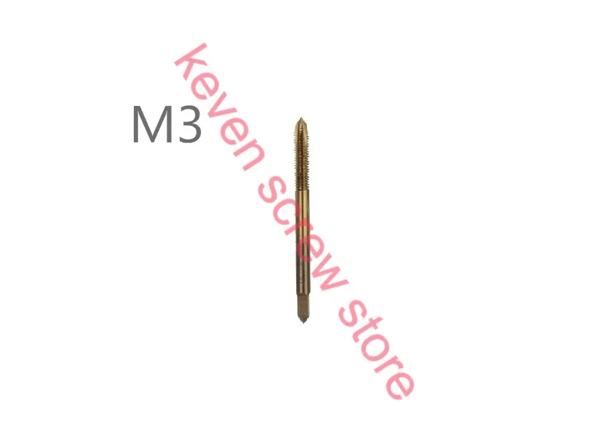3 шт./лот M3 Титан покрытие машины спираль точки прямо рифленый резьбе метрики вилки Метчик