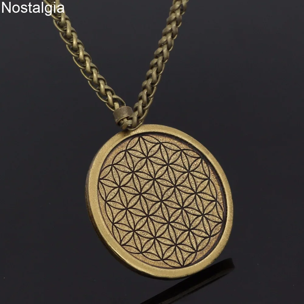 Ностальгия Odins Ворон Valknut Amulet скандинавский норвежский подвеска цветок жизни с
