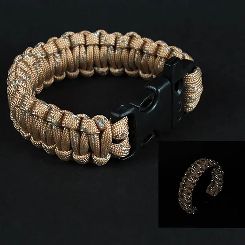 Military Utility Tactical Hunting Camping Paracord Whistle Survival