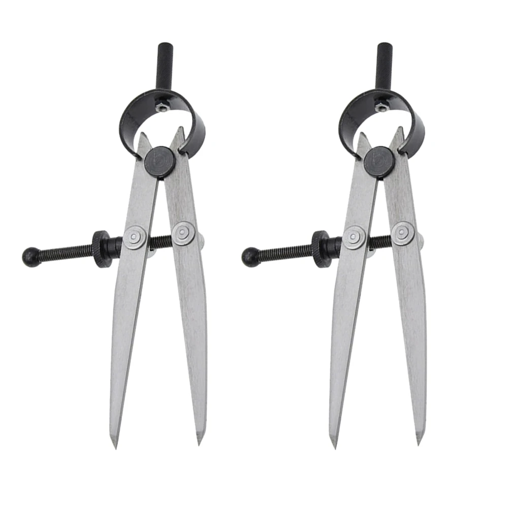 

Carbon steel Scriber Divider Wheel Compass Leather Stitch Hole Distance Measure Compass Leather Divider Tool
