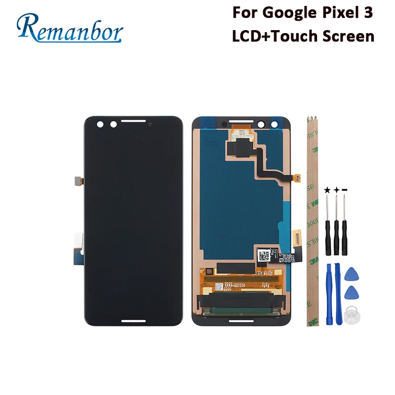 

Remanbor For Google Pixel 3 LCD Display And Touch Screen 5.5'' Repair For Google Pixel 3 LCD Digital Accessory +Tools +Adhesive