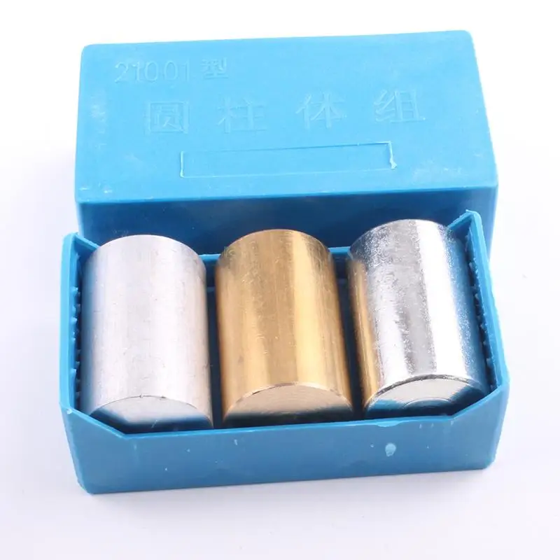 

Cylinder Group Copper Iron and Aluminum Block Cylinder Group Density Quality School Physics Teaching Experimental Equipment