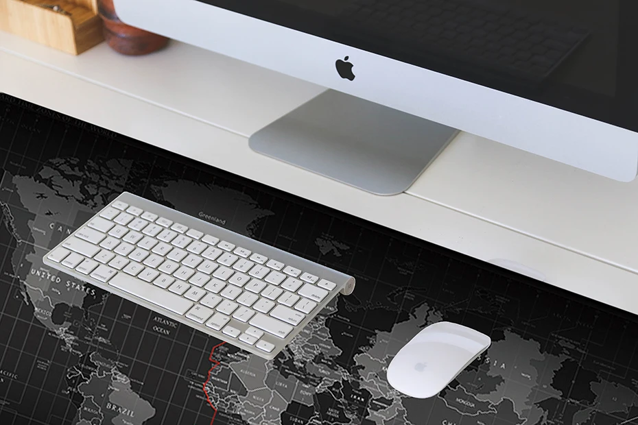 Gaming Mouse Pad Computer Mousepad Large Mouse Pad Gamer Big Mouse Mat Mousepad Rug XL World Map Mause Pad Mat Keyboard Game Mat (4)
