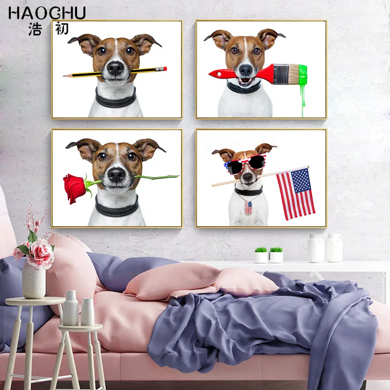 haochu modern fitness play dog baby bedroom kitchen wall decor