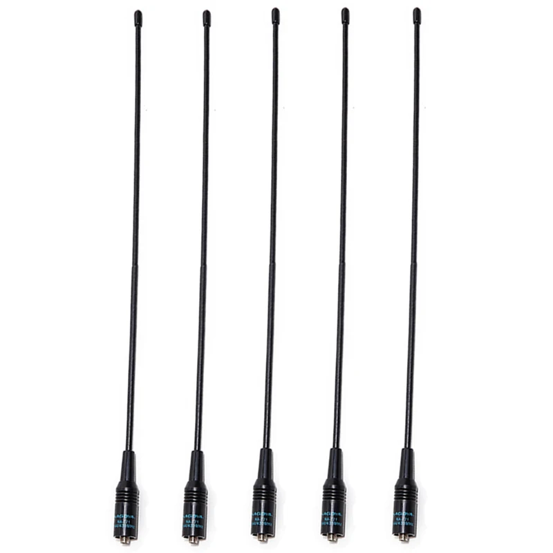 Nagoya NA-771 SMA-Female Walkie Talkie Antenna VHF UHF Dual Band 38cm For Kenwood Baofeng UV-5R BF-888S UV-82 Radio - Цвет: 5pcs na-771