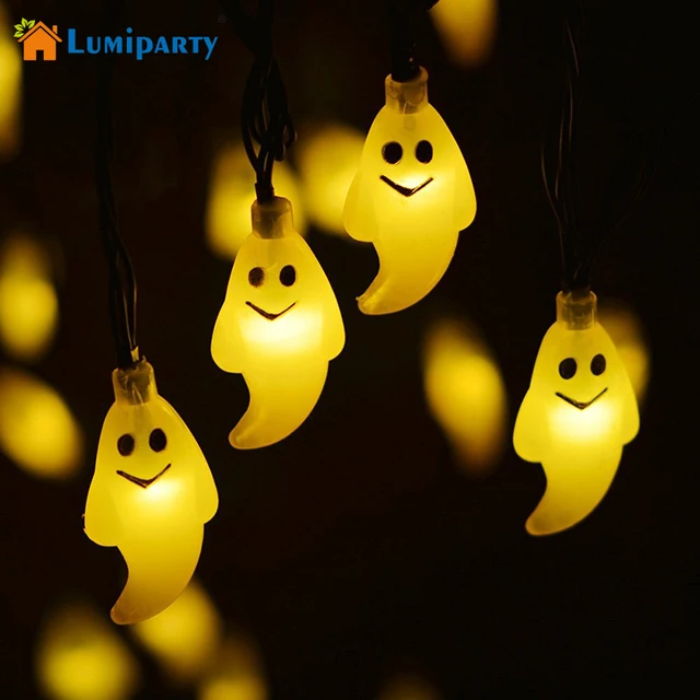 lumiparty halloween light outdoor solar string lights ghost 30led christmas lights outdoor halloween decoration outdoor