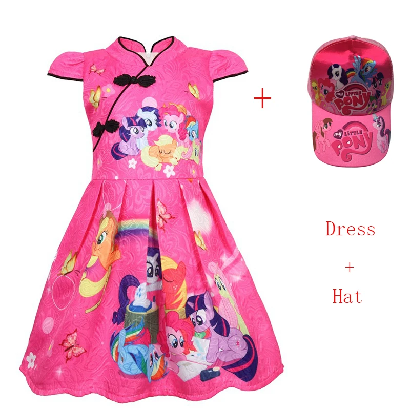 

New My Little Girl Princess Birthday Party Ruffle Vestido Kids Dresses Tutu Dress for Girls Pony Dress Costumes Toddler Fashion