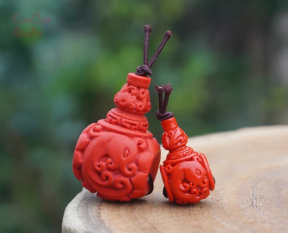

Бусины Cinnabar Guru, резной дракон, красный фигурка животного, подвеска из бисера Mala Japa Mala, Ювелирная фурнитура, аксессуары «сделай сам»