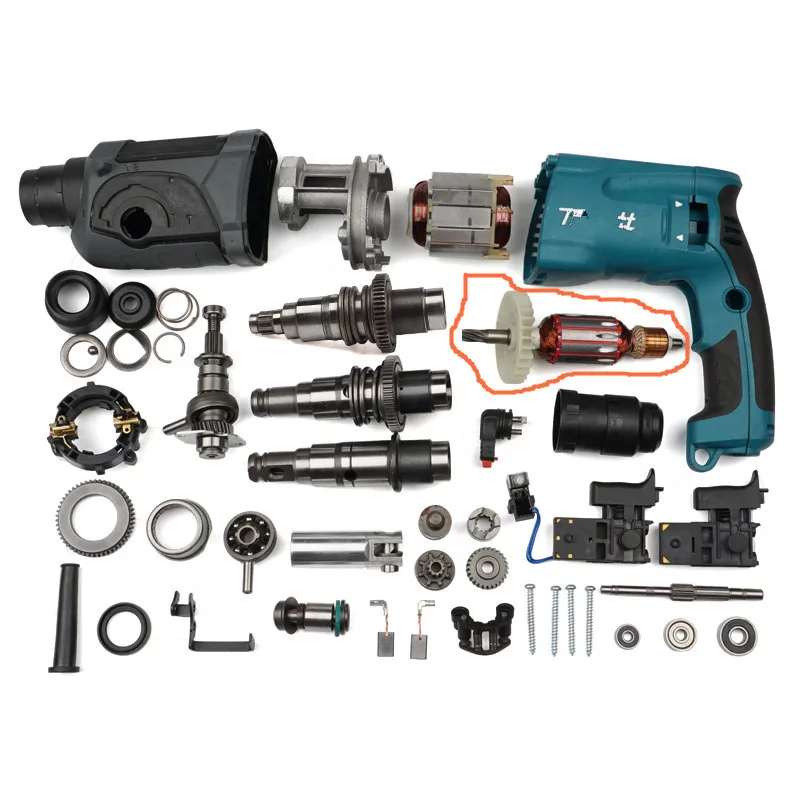 Замена якоря роторного двигателя переменного тока 220 240 В для MAKITA HR2470 HR2470F HR2460 HR2460F