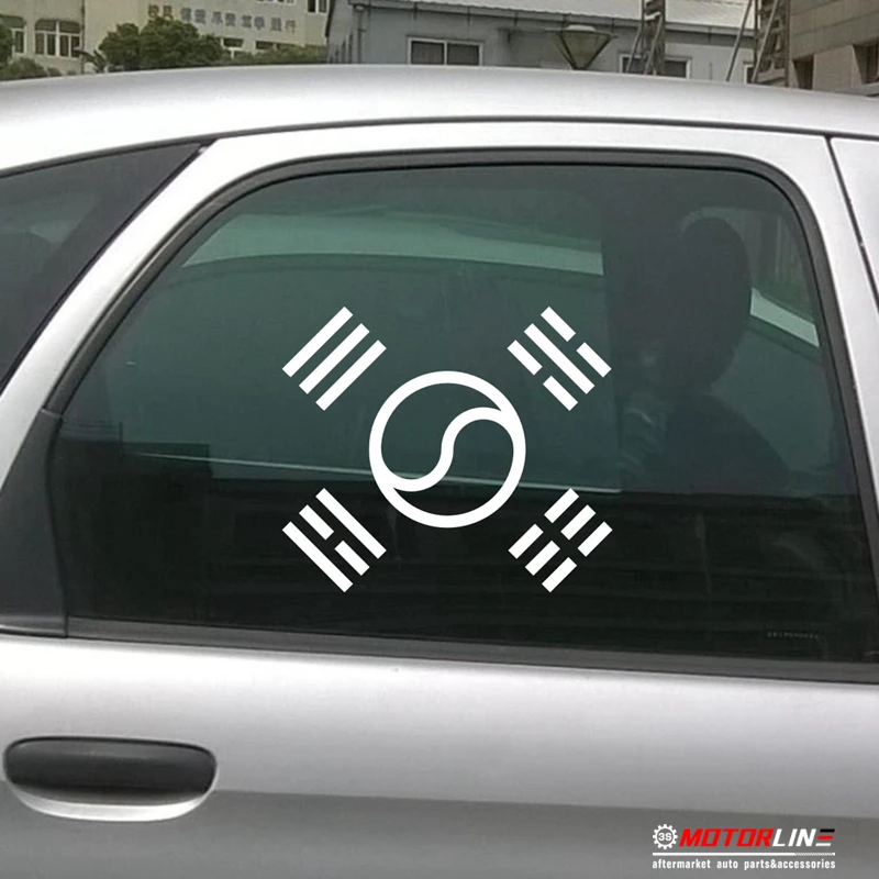

Flag of South Korea symbol Decal Sticker Car Vinyl pick size color no bkgrd