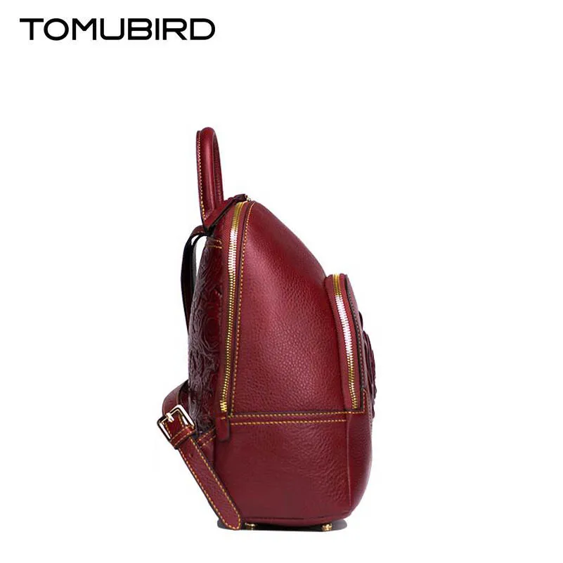 Женская кожаная сумка с тиснением|women leather backpack|brand backpackdesigner backpack |