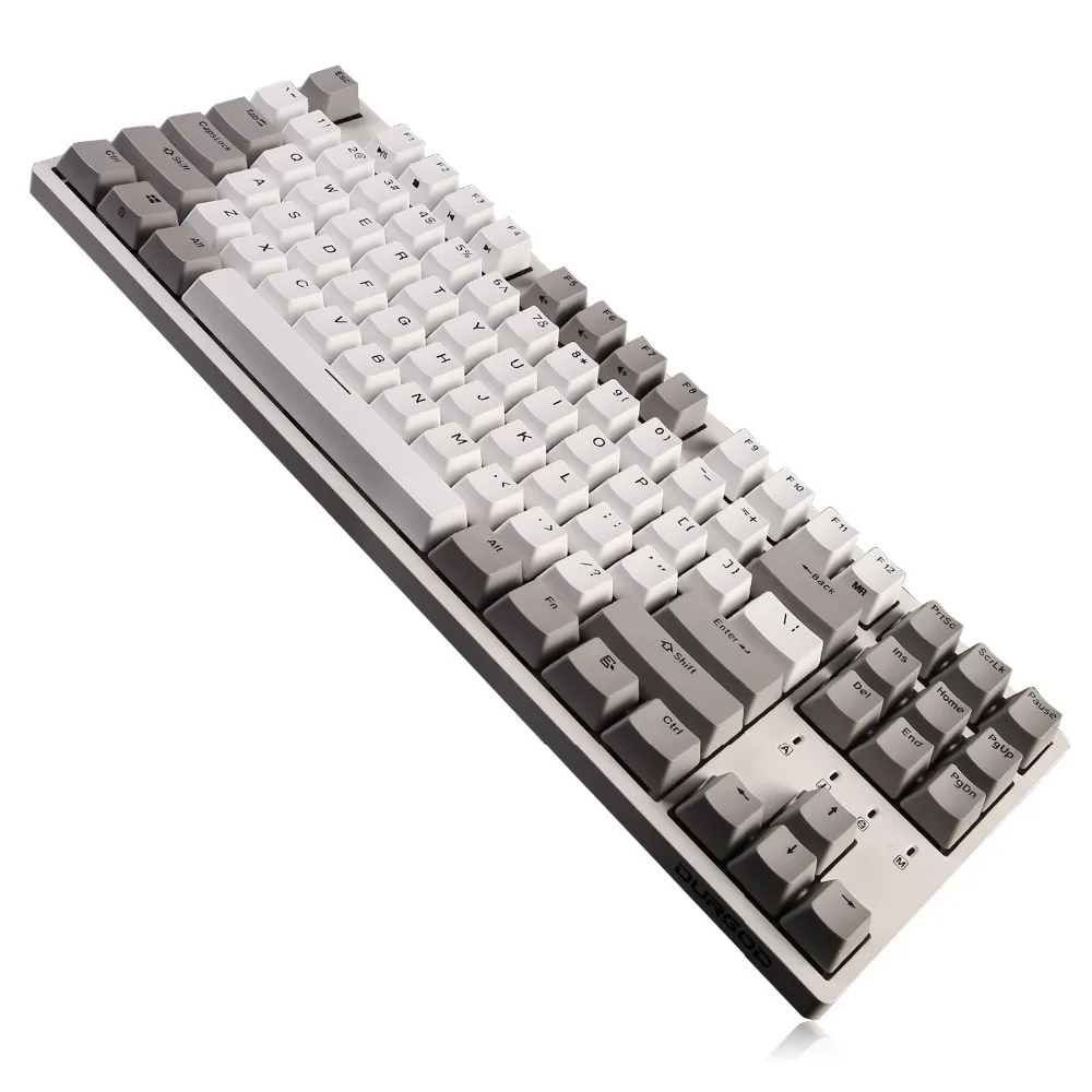 

DURGOD 87-Key (PBT) Mechanical Keyboard Cherry MX Brown Switch N-key Rollover Type C wired for Gamer/Typist/Office-QWERTY-Layout
